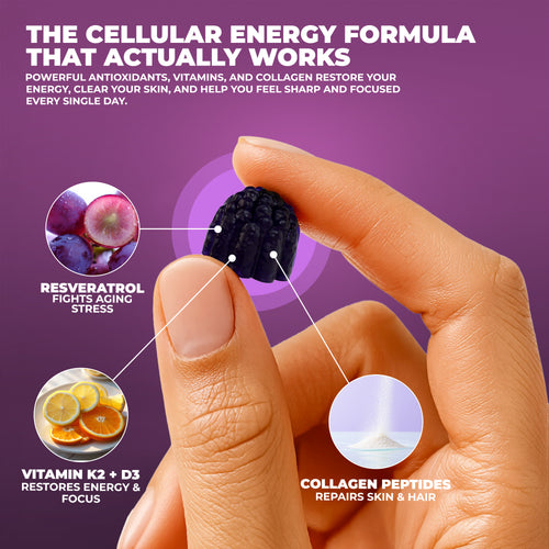 NuraGen Berry Bliss Gummies | Collagen + Biotin + NAD+