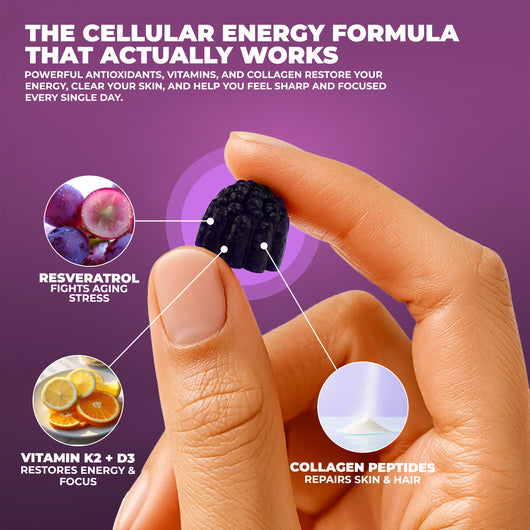 NuraGen Berry Bliss Gummies | Collagen + Biotin + NAD+