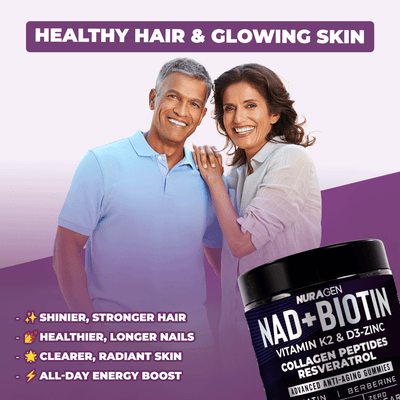 NuraGen Berry Bliss Gummies | Collagen + Biotin + NAD+