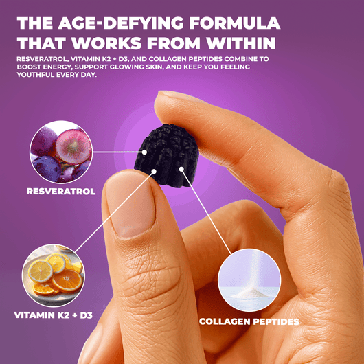 NuraGen Berry Bliss Gummies | Collagen + Biotin + NAD+